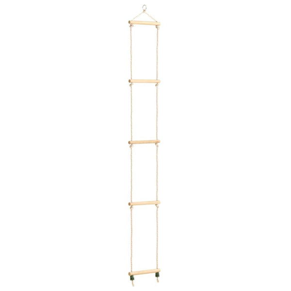 Touwladder 30x168 cm massief hout en PE Baby & peuter > Babyspeelgoed > Activiteitsspeelgoed voor baby's OwlyShop Bruin 