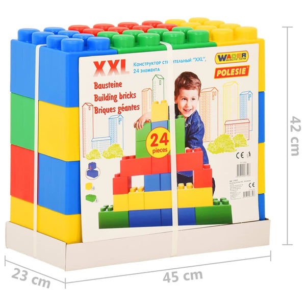 Polesie Speelgoedblokken 24 st Baby & peuter > Babyspeelgoed > Sorteer- & stapelspeelgoed OwlyShop 